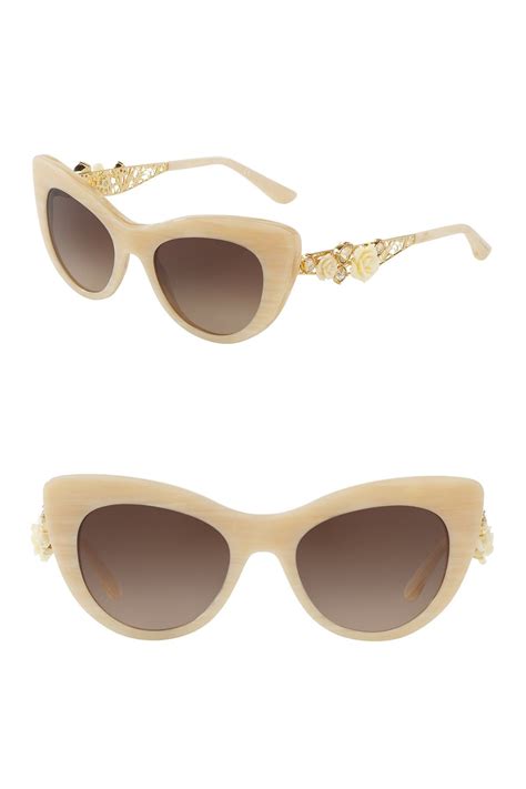 dolce & gabbana 50mm rose cat eye sunglasses